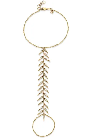 Sydney Evan 14kt yellow Fringe Princess bracelet