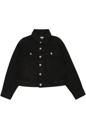 Maison Margiela Logo-embroidered denim jacket