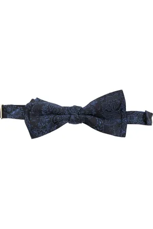 Etro Floral-jacquard silk bow tie