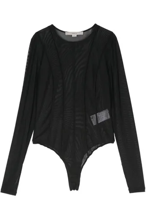REMAIN Semi-sheer cutline-detail bodysuit