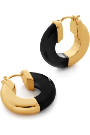 Monica Vinader 18kt yellow Kate Young hoop earrings