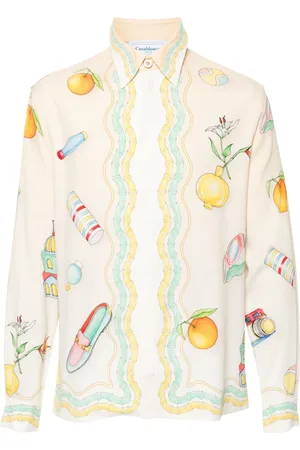Casablanca Objets En Vrac crepe shirt