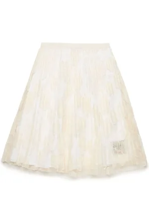 Nº21 Lace-overlay skirt