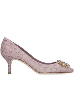 Dolce & Gabbana Rainbow Lace 60mm brooch-detail pumps
