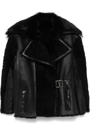 Patrizia Pepe Panelled leather jacket