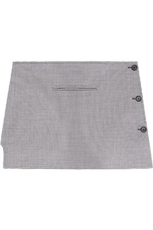 Courrèges Oblique houndstooth mini skirt