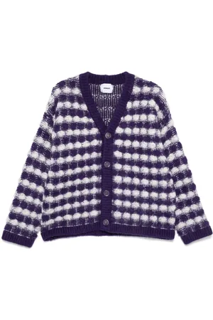 BONSAI Patterned intarsia-knit cardigan