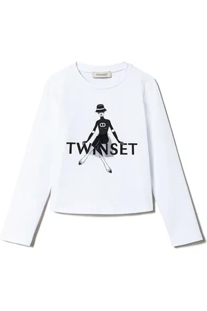 Twin-Set Glitter logo-print t-shirt
