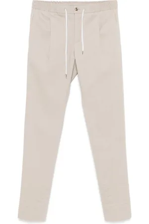 PT Torino Drawstring-waistband chino trousers