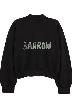 BARROW Logo-print cropped sweatshirt