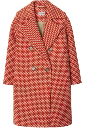Burberry Chevron wool double-breasted coat