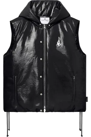 Courrèges Sleeveless vinyl puffer jacket