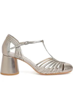 Sarah Chofakian Chamonix 50mm metallic-effect sandals