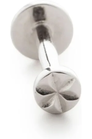 Monica Vinader 14kt white gold Siren Star single earring