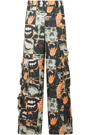 GCDS Graphic-print trousers
