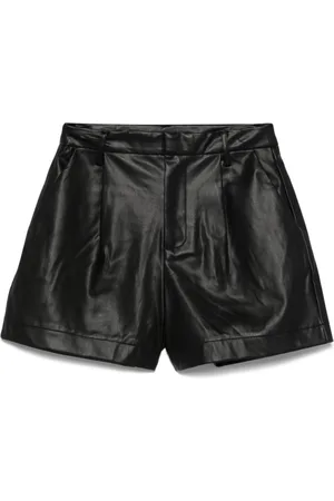 DKNY Faux-leather shorts