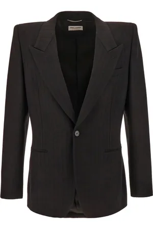 Saint Laurent Grain de Poudre wool single-breasted blazer