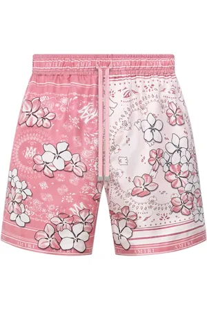 AMIRI Bandana floral silk shorts
