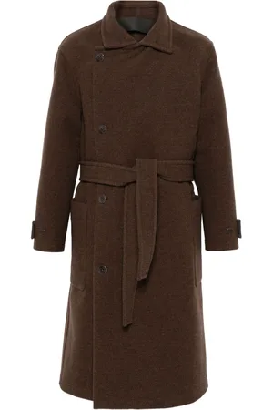 LEMAIRE Belted wool coat