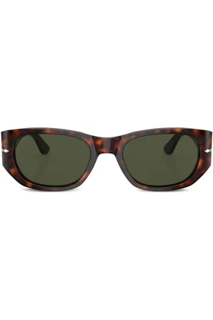 Persol Tortoiseshell-effect oval-frame sunglasses
