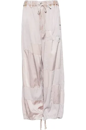 Maison Mihara Yasuhiro Logo-patch straight trousers