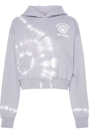 Sporty & Rich Logo-print cropped hoodie