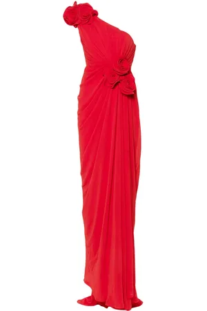 Ana Radu Floral-appliqué maxi dress
