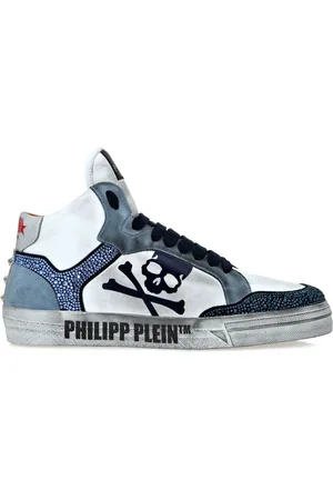 Philipp Plein Strass Retrokickz TM Hi-Top Sneakers