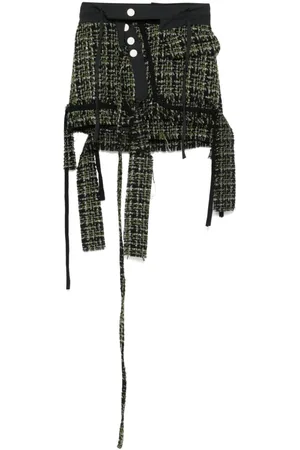 OTTOLINGER Deconstructed tweed mini skirt