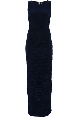 Norma Kamali Ruched sleeveless gown