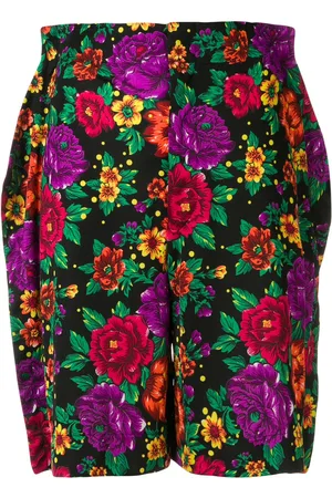 Comme des Garçons Floral print flat shorts