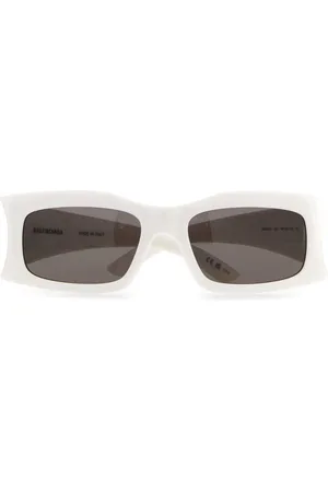 Balenciaga Logo rectangle-framed sunglasses