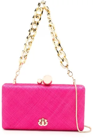 Isla Ibiza Logo-plaque detail shoulder bag