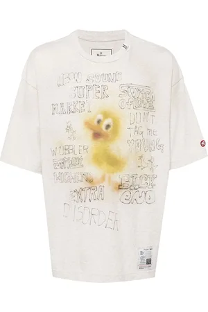 Maison Mihara Yasuhiro Printed distressed t-shirt
