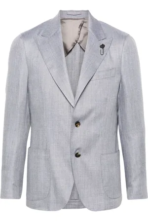 LARDINI Brooch-detail blazer