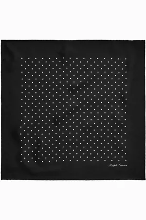 Ralph Lauren Polka dot-print silk scarf