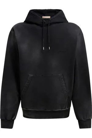 Marni Bleached-effect cotton hoodie