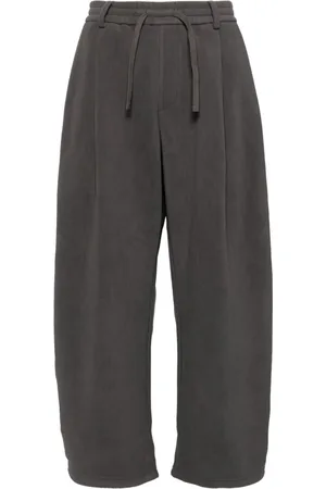 CROQUIS Fleece tapered trousers