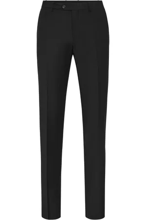 Philipp Plein Straight-leg wool-blend trousers