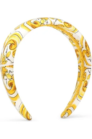Dolce & Gabbana Graphic-print silk hair band