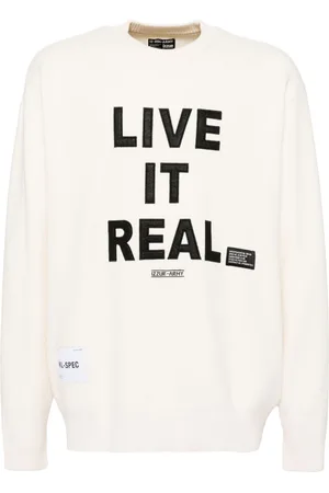 Izzue Appliqué slogan jumper
