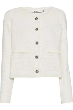 B+AB Fringed button-up cardigan