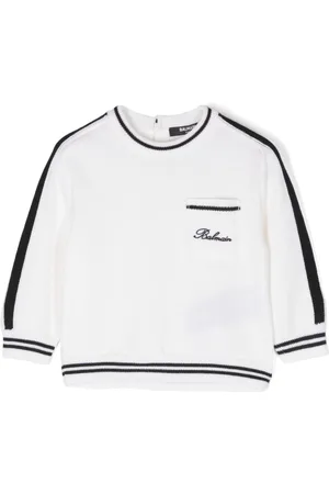 Balmain Logo-embroidered sweater