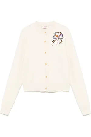 Lanvin Logo-patch cardigan