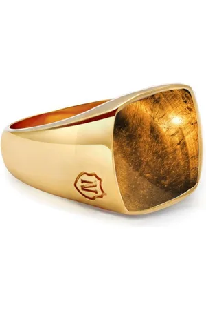 Nialaya Gemstone-detail signet ring