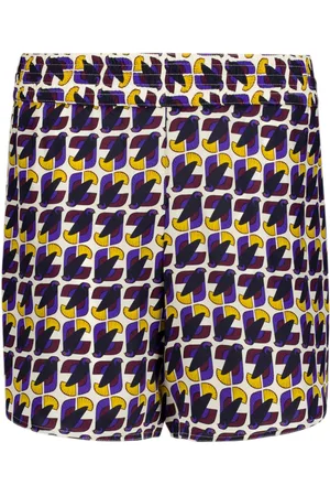 Paula Printed silk shorts