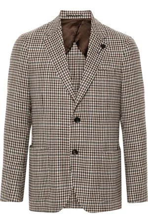 LARDINI Brooch-detail blazer