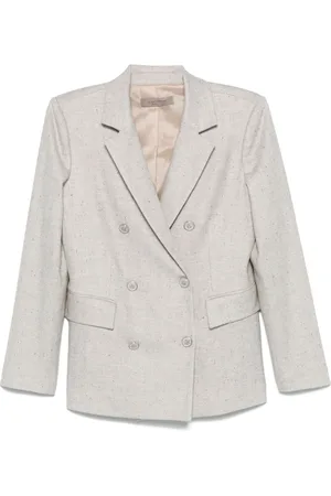 D.EXTERIOR Herringbone-pattern blazer
