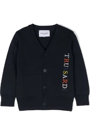 Trussardi Embroidered-logo cardigan