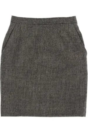 Saint Laurent 1980s wool pencil skirt